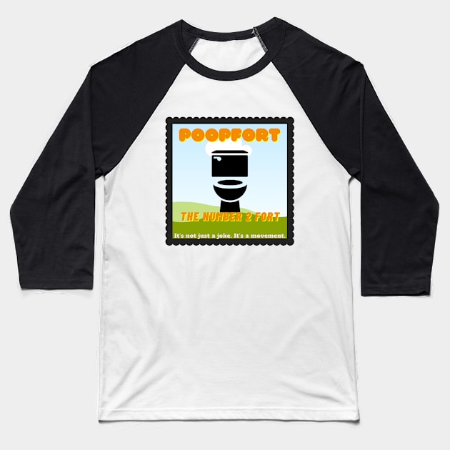 Poopfort stamp Baseball T-Shirt by Star Trek Sucks?